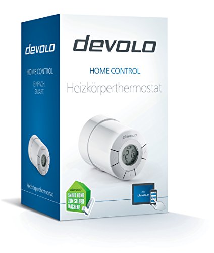 devolo Home Control Heizkörperthermostat (Funk Heizungssteuerung, Smarthome Thermostat, Z-Wave Hausautomation, Haussteuerung per iOS/Android App, Smart Home Aktor, einfache Installation) weiß - 2