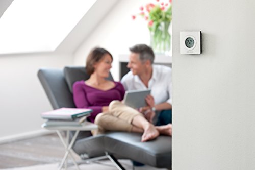 devolo Home Control Raumthermostat (Funk Thermostat, Heizungssteuerung, Z-Wave Hausautomation, Haussteuerung per iOS/Android App, Smart Home Sensor, Aufputz Installation) weiß - 3