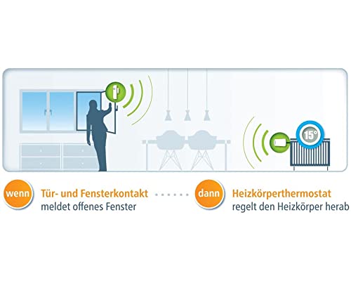 devolo Home Control Türkontakt/Fensterkontakt (Z-Wave Hausautomation, Haussteuerung per iOS/Android App, Smart Home Sensor, Funk Magnetkontakte) weiß - 6