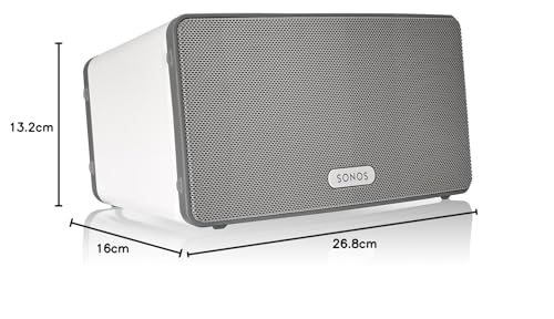 Sonos PLAY:3 I Vielseitiger Multiroom Smart Speaker für Wireless Music Streaming (weiß) - 11
