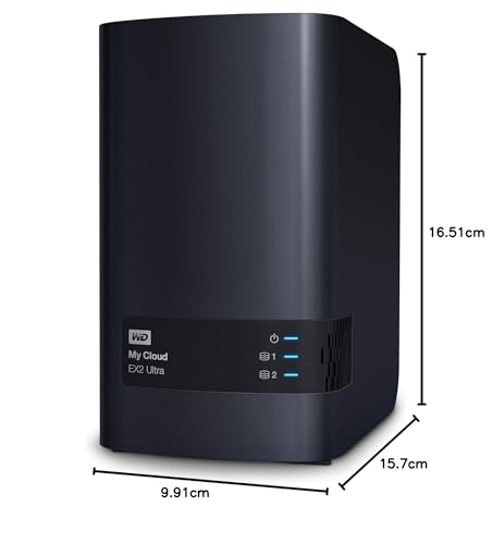 WD My Cloud EX2 Ultra 2 Bay NAS Festplatte Netzwerk-Speicher zum Streamen und Datensicherung – externe Festplatte von Western Digital - 6