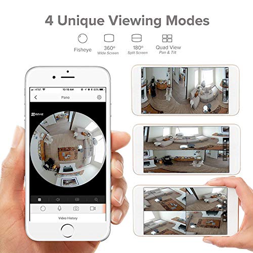 EZVIZ ez360 Pano(Mini Pano), 3 Megapixel WLAN-Fischaugen-Kamera mit Nachtsicht - 6