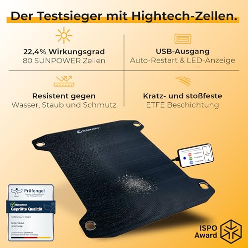 SunnyBAG Leaf+ – Premium Outdoor Solar Ladegerät - 3