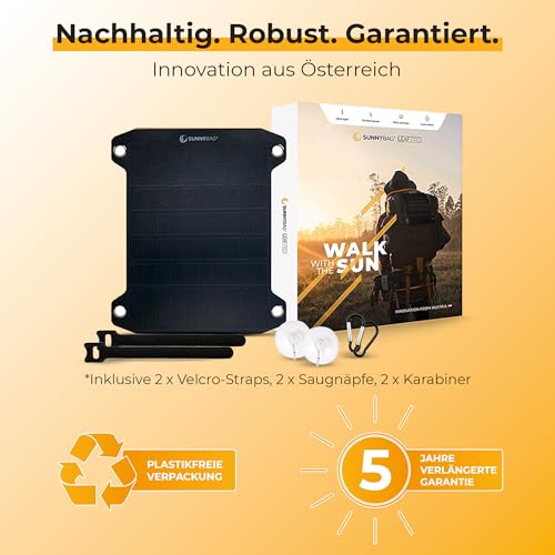 SunnyBAG Leaf+ – Premium Outdoor Solar Ladegerät - 7