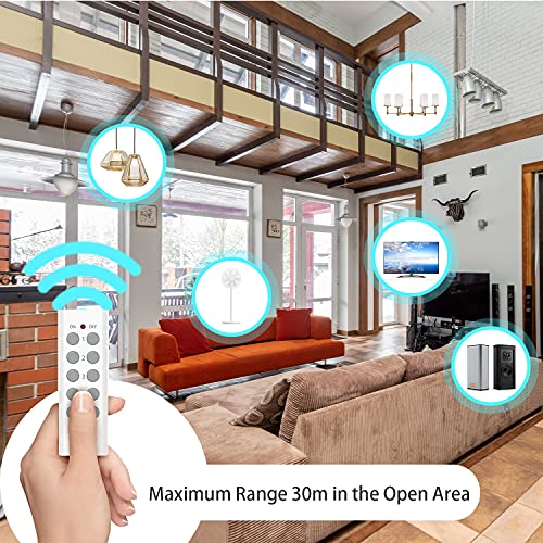 Funksteckdosen Set aus 5 Funksteckdose mit 2 Fernbedienung - 2
