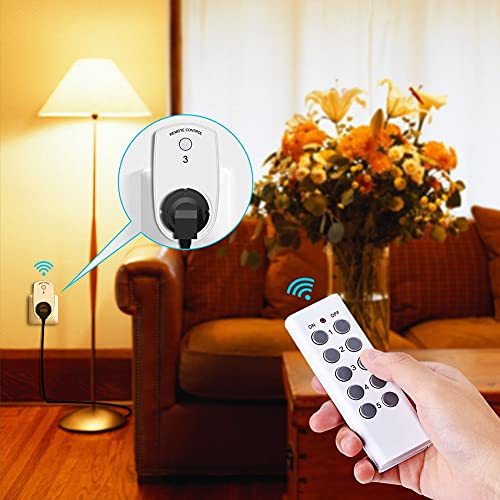 Funksteckdosen Set aus 5 Funksteckdose mit 2 Fernbedienung - 9