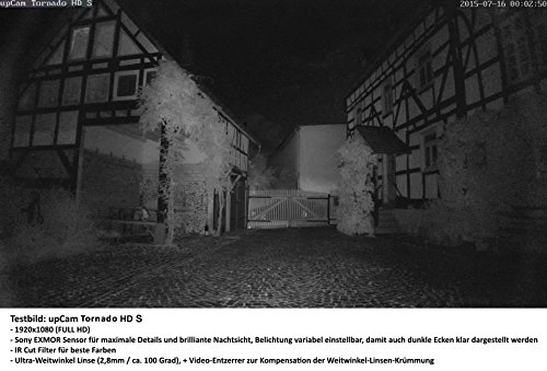 upCam Tornado HD S - IP Kamera mit Nachtsicht Wetterfest / Frost-Sicher für Aussen (FULL HD SONY 1920x1080, WLAN, App, SD Karte, Cloud, Weitwinkel Objektiv, Outdoor IP Cam) - Deutscher Überwachungskamera Hersteller und Support - 7