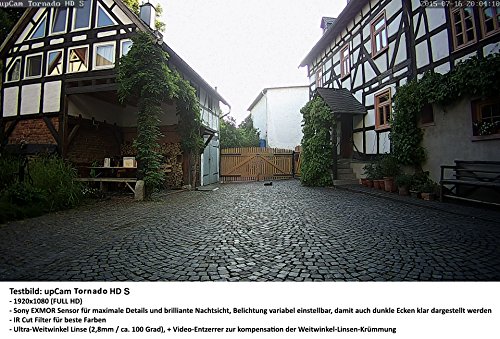 upCam Tornado HD S - IP Kamera mit Nachtsicht Wetterfest / Frost-Sicher für Aussen (FULL HD SONY 1920x1080, WLAN, App, SD Karte, Cloud, Weitwinkel Objektiv, Outdoor IP Cam) - Deutscher Überwachungskamera Hersteller und Support - 6