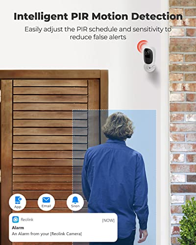 Reolink Überwachungskamera Argus 2 + Solarpanel, 1080p kabellose WLAN IP Kamera - 4