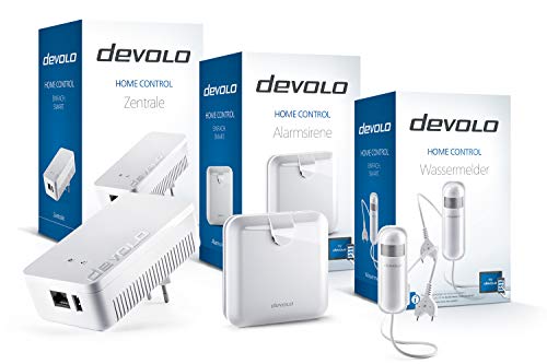 devolo Home Control Wassermelder-Paket (Smarthome Einsteigerpaket, Z-Wave, Haussteuerung per iOS/Android App, einfache Installation, enthält:  Zentrale, Alarmsirene und Wassermelder) weiß - 2