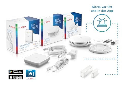 Bosch Smart Home Starter Set Einbruchschutz mit Rauchmelder II und Tür-/Fensterkontakt II, mit App Steuerung, kompatibel mit Apple Homekit - 6
