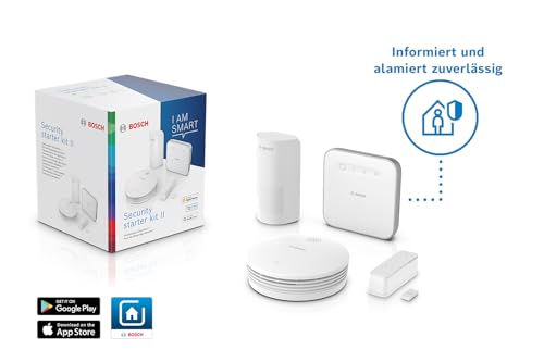 Bosch Smart Home Starter-Paket Sicherheit II, zuverlässiger Schutz bei Brandgefahr und Einbruch, kompatibel mit Apple Homekit, Amazon Alexa und Google Assistant - 6