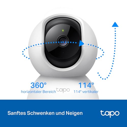 Tapo TP-Link C200 360°-WLAN-Überwachungskamera für den Innenbereich, FHD 1080P, Nachtsicht, Bewegungserkennung, Zwei-Wege-Audio, kompatibel mit Alexa und Google Assistant, für Babys/Haustiere - 4