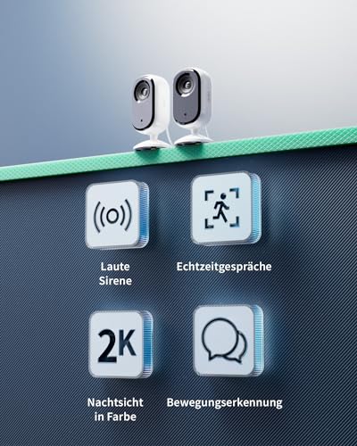 Arlo Indoor Überwachungskamera Innen, 2er Set, 2K HD Video, 2-Wege-Audio, Bewegungsmelder, Kabelgebunden, Ideal Als Babyphone, Haustierkamera, Hausüberwachung, mit Arlo Secure Plan Testzeitraum, Weiß - 2