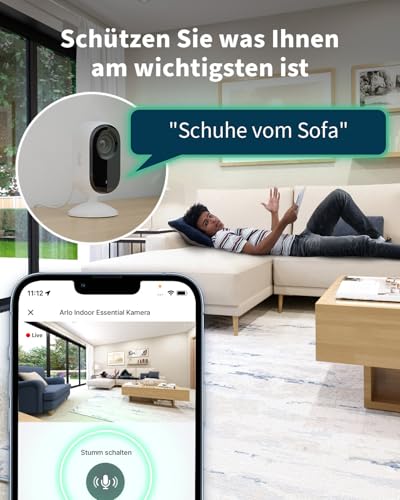 Arlo Indoor Überwachungskamera Innen, 2er Set, HD Video, 2-Wege-Audio, Bewegungsmelder, Kabelgebunden, Ideal Als Babyphone, Haustierkamera, Hausüberwachung + Arlo Secure Plan Testzeitraum, Weiß - 8