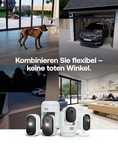 Arlo Indoor 3 HD Überwachungskamera Innen, 2er Set, HD Video, 2-Wege-Audio, Bewegungsmelder, Kabelgebunden, Babyphone, Haustierkamera, Hausüberwachung, mit Secure Plan Testzeitraum, Weiß - 2