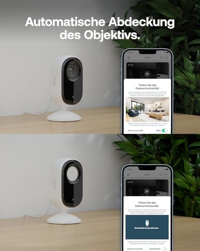 Arlo Indoor 3 HD Überwachungskamera Innen, 2er Set, HD Video, 2-Wege-Audio, Bewegungsmelder, Kabelgebunden, Babyphone, Haustierkamera, Hausüberwachung, mit Secure Plan Testzeitraum, Weiß - 4