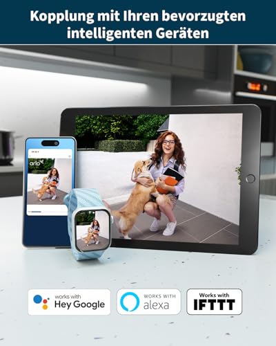 Arlo Pro 5 Überwachungskamera Aussen WLAN, 2K+ HDR Video, Kabellos, Verbesserte Farbnachtsicht, 160° Blickwinkel, Spotlight, 2-Wege Audio, Alarm Sirene, Secure Testzeitraum, 1er Set, Weiß - 9