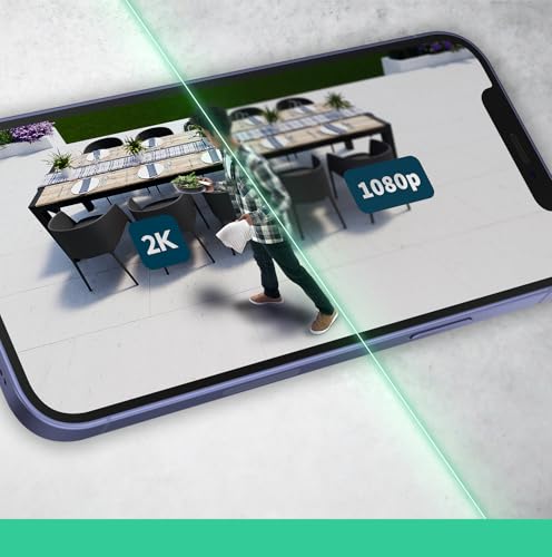 Arlo Essential 2 2K Akku Überwachungskamera Aussen WLAN, Kabellos, 2K HD Video, Farbnachtsicht, Licht, Bewegungsmelder, Sirene, 2-Wege Audio, mit Arlo Secure Plan Testzeitraum, weiß, 1 Kamera - 5