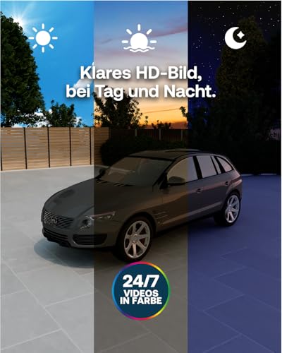 Arlo Essential 3 HD Akku Überwachungskamera Aussen WLAN, Kabellos, 1080p Video, Farbnachtsicht, Licht, Bewegungsmelder, Sirene, 2-Wege Audio, Smart Home + Arlo Secure Plan Testzeitraum, 2er Set - 3