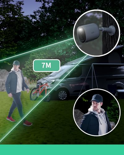 Arlo Go 2 Überwachungskamera Aussen, Kabellos, Sim Karte 3G/4G LTE ohne WLAN, Spotlight, Alarm Sirene, Nachtsicht, 2-Wege-Audio, Bewegungsmelder, Lokale Speicherung mit SD Karte oder Cloud, schwarz - 7