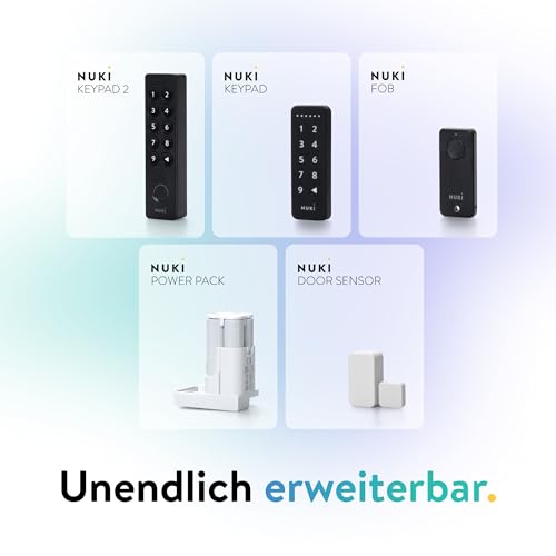 Nuki Smart Lock Go (2025) mit Bluetooth, WLAN & Matter, elektronisches Türschloss macht Smartphone zum Schlüssel & ermöglicht schlüssellosen Zutritt, smartes Schloss zum Nachrüsten ohne Zylindertausch - 5