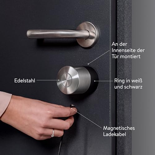 Nuki Smart Lock Pro mit Bluetooth, WLAN & Matter, für mühelose Integration ins Smart Home, elektronisches Türschloss ermöglicht Tür aus der Ferne zu sperren, einfach zum Nachrüsten ohne Zylindertausch - 4