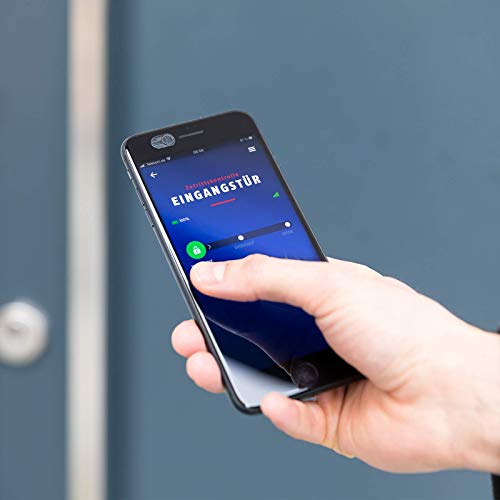 ABUS HomeTec Pro Bluetooth CFA3100 - Elektronisches Türschloss - Haustür Per App Auf Dem Smartphone Öffnen Und Verriegeln - Mit Zugangskontrolle - Silber - 2