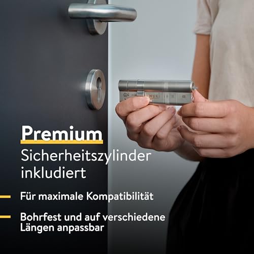 Nuki Smart Lock Ultra, elektronisches Türschloss mit Bluetooth, WLAN & Matter, für mühelose Integration ins Smart Home, Tür entsperren über Fernzugriff, mit 3 verschiedenen Sperrmodi - 4