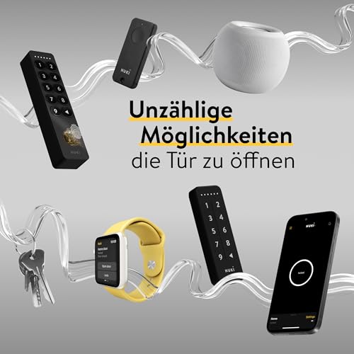 Nuki Smart Lock Ultra, elektronisches Türschloss mit Bluetooth, WLAN & Matter, für mühelose Integration ins Smart Home, Tür entsperren über Fernzugriff, mit 3 verschiedenen Sperrmodi - 5