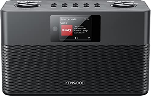 KENWOOD CR-ST100S-B - Smart-Radio mit Internetradio, WLAN, 2 x 10 W RMS, Bassreflex Lautsprecher, DAB+, UKW, Bluetooth, USB, Line-In/-Out, Weckfunktion, Sleeptimer, TFT-Farbdisplay, Fernbedienung - 2
