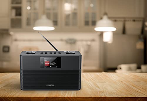 KENWOOD CR-ST100S-B - Smart-Radio mit Internetradio, WLAN, 2 x 10 W RMS, Bassreflex Lautsprecher, DAB+, UKW, Bluetooth, USB, Line-In/-Out, Weckfunktion, Sleeptimer, TFT-Farbdisplay, Fernbedienung - 3