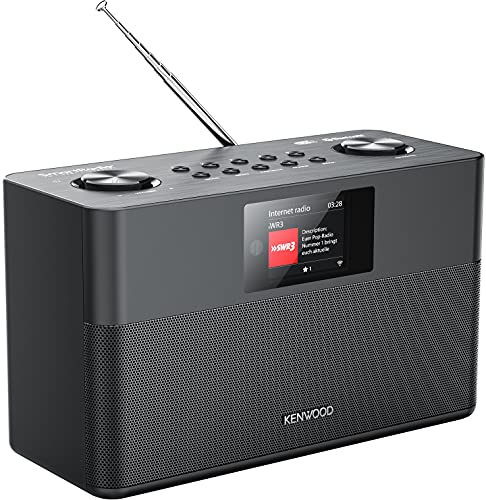 KENWOOD CR-ST100S-B - Smart-Radio mit Internetradio, WLAN, 2 x 10 W RMS, Bassreflex Lautsprecher, DAB+, UKW, Bluetooth, USB, Line-In/-Out, Weckfunktion, Sleeptimer, TFT-Farbdisplay, Fernbedienung - 6