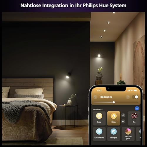 Philips Hue Starterpaket GU5.3 mit 2 Spots (MR16) Inkl.1 Hue Bridge - Hue White Ambiance LED Lampen für das Hue Lichtsystem mit allen Weißtönen, smarte Lichtsteuerung über Sprache und App - 9