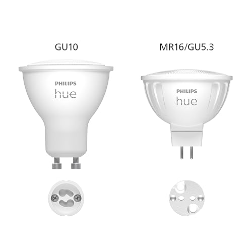 Philips Hue Starterpaket White and Color Ambiance GU5.3-2 Hue Lampen, Dimmer Switch und Bridge - Einfache Installation - Funktioniert mit Alexa und Google Home - 7