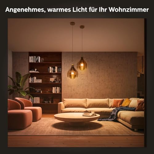 Philips Hue White Ambiance E27 3er Starter Set inkl. Smart Button, dimmbar, alle Weißschattierungen, steuerbar via App, kompatibel mit Amazon Alexa (Echo, Echo Dot) - 2