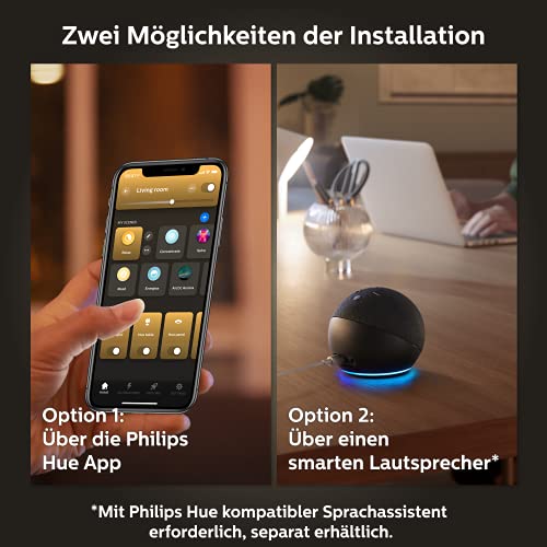Philips Hue White Ambiance E27 3er Starter Set inkl. Smart Button, dimmbar, alle Weißschattierungen, steuerbar via App, kompatibel mit Amazon Alexa (Echo, Echo Dot) - 10