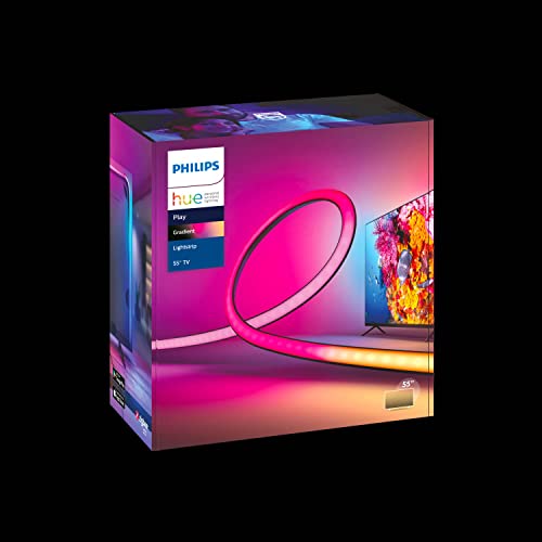 Philips Hue Entertainment Starterpaket für 55 Zoll TV - 1 HDMI Sync Box (Inkl. HDMI Kabel) - 1 Philips Hue Play Gradient Lightstrip 55 Zoll - 3