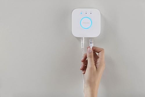 Philips Hue Bridge Standardsteuerung für Hue-Beleuchtungssysteme, intelligente Steuerzentrale zur Steuerung von Hue-Smart-Home-Leuchten, kompatibel mit Sprachsteuerung und über App von überall aus - 4