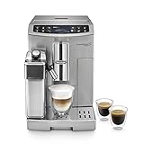 De'Longhi Primadonna S Evo ECAM 510.55.M Kaffeevollautomat mit LatteCrema Milchsystem, Cappuccino und Espresso auf Knopfdruck, 2,8 Zoll Touchscreen Display und App-Steuerung, Edelstahlgehäuse, silber