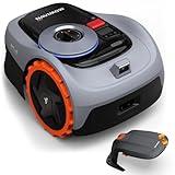 Navimow i105E Mähroboter ohne Begrenzungskabel, Empf. 500 m², Max. 600 m², RTK+Vision Rasenmäher Roboter Testsieger, Igelschutz Rasenroboter, KI Auto Kartierung, Virtuelle Begrenzung, Mehrzonen